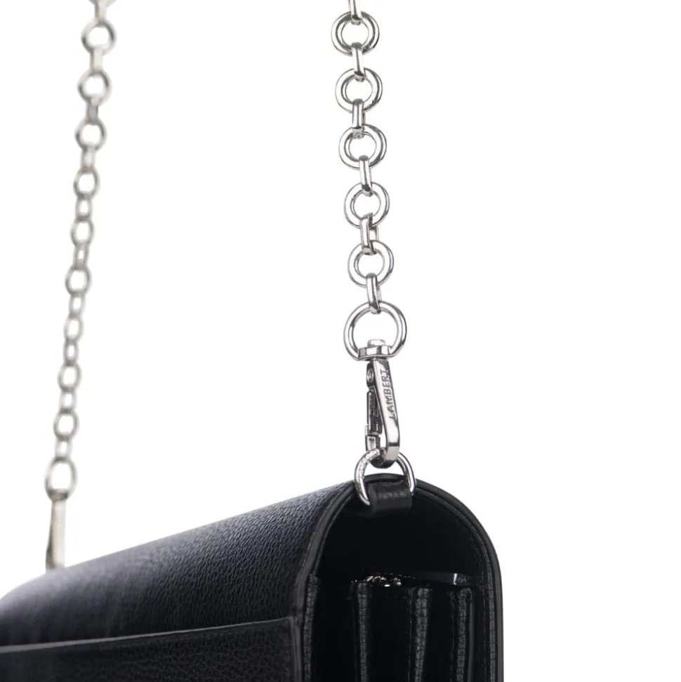 Le Felicia - Sac à main 2-en-1 en cuir vegan noir