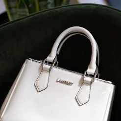 Le Gigi - Sac à main 2-en-1 en cuir vegan pearl