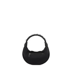 Le Hailey - Sac à main 2-en-1 en cuir vegan noir