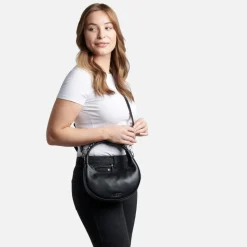 Le Hailey - Sac à main 2-en-1 en cuir vegan noir