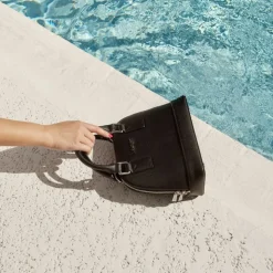 Le Heidi - Sac à main 2-en-1 en cuir vegan noir