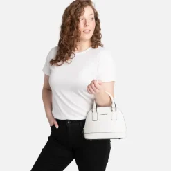 Le Heidi - Sac à main 2-en-1 en cuir vegan pearl