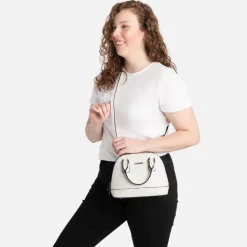 Le Heidi - Sac à main 2-en-1 en cuir vegan pearl