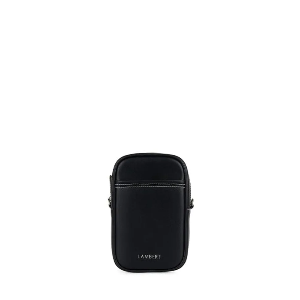 Le Izzy - Sac à bandoulière en cuir vegan noir