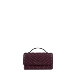 Le Jamie - Sac à main 2-en-1 en cuir vegan deep orchid
