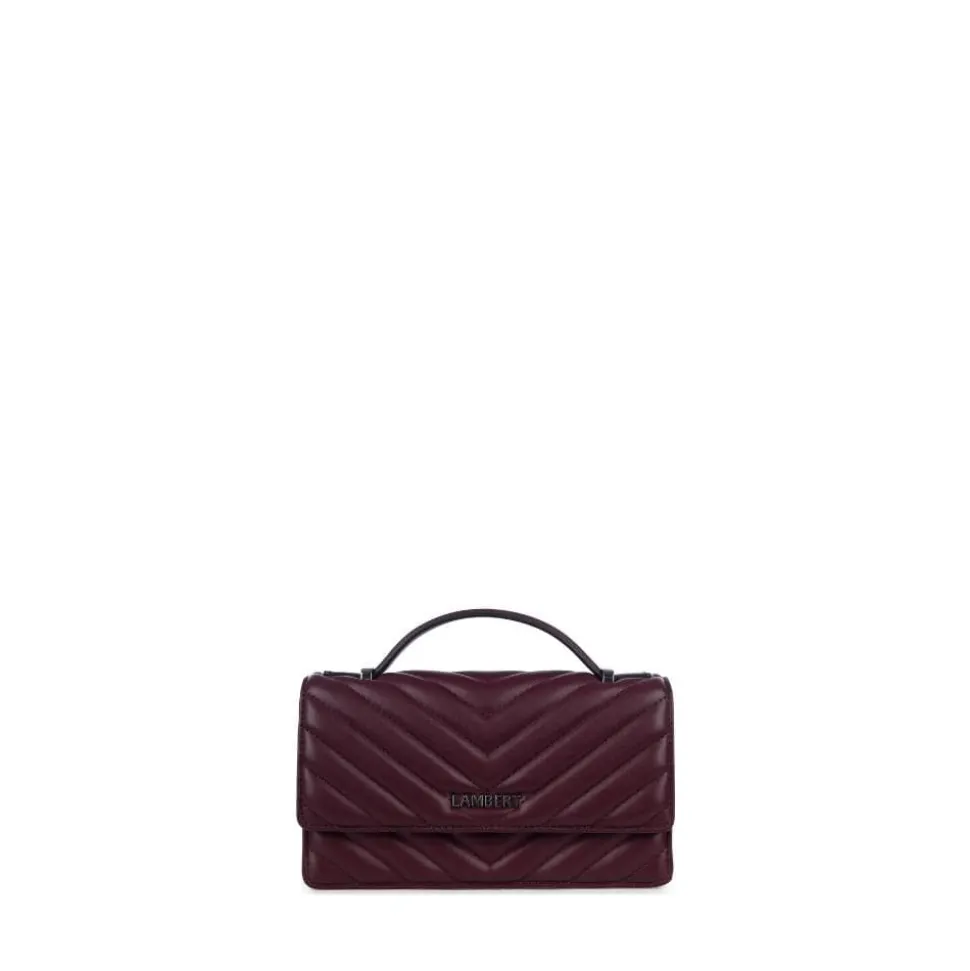 Le Jamie - Sac à main 2-en-1 en cuir vegan deep orchid