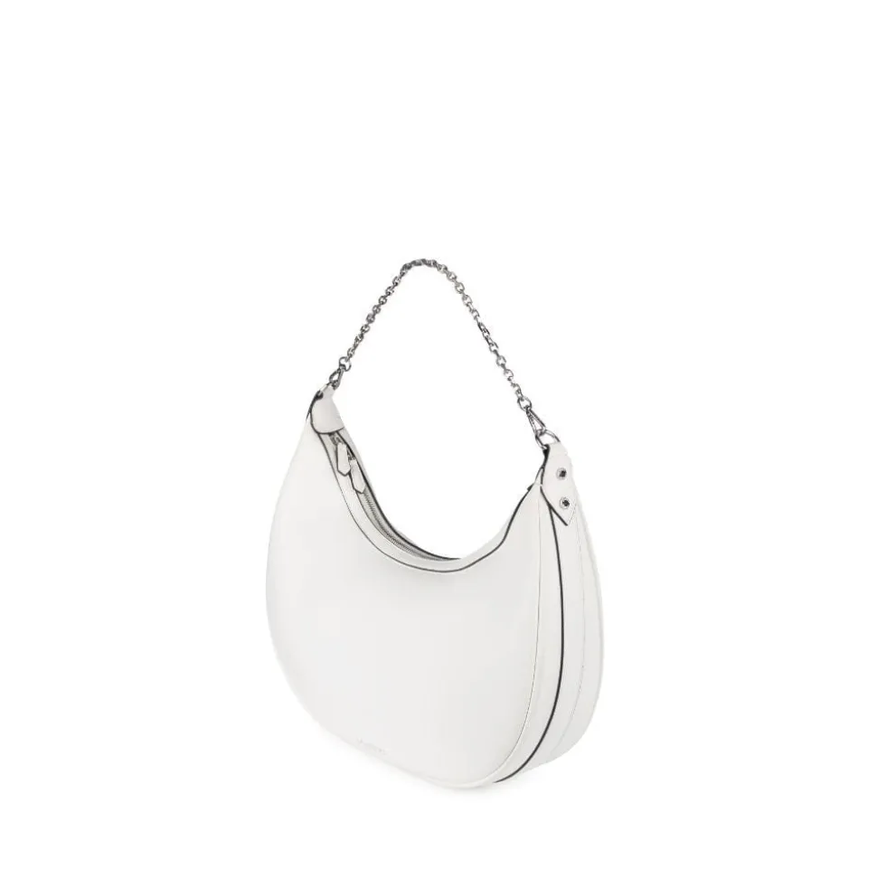 Le Jenny - Sac à main hobo en cuir vegan pearl