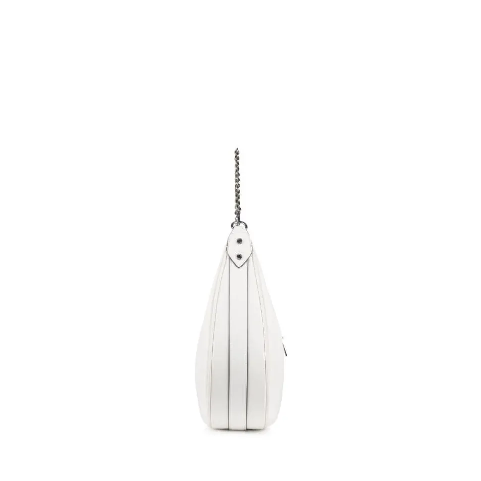 Le Jenny - Sac à main hobo en cuir vegan pearl