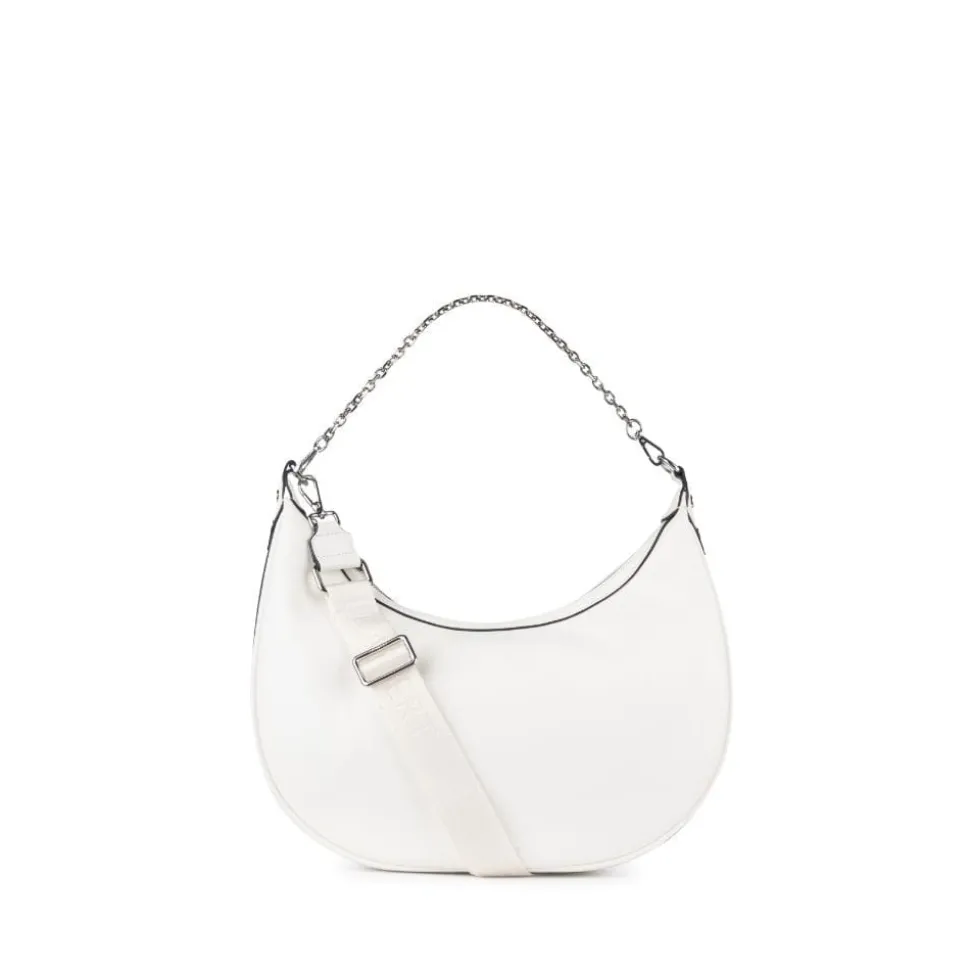 Le Jenny - Sac à main hobo en cuir vegan pearl