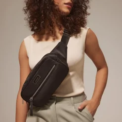 Le Jessie - Sac banane en nylon noir