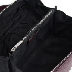 Le Jolie - Trousse à maquillage en cuir vegan cabernet