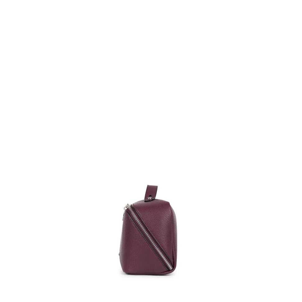 Le Jolie - Trousse à maquillage en cuir vegan cabernet