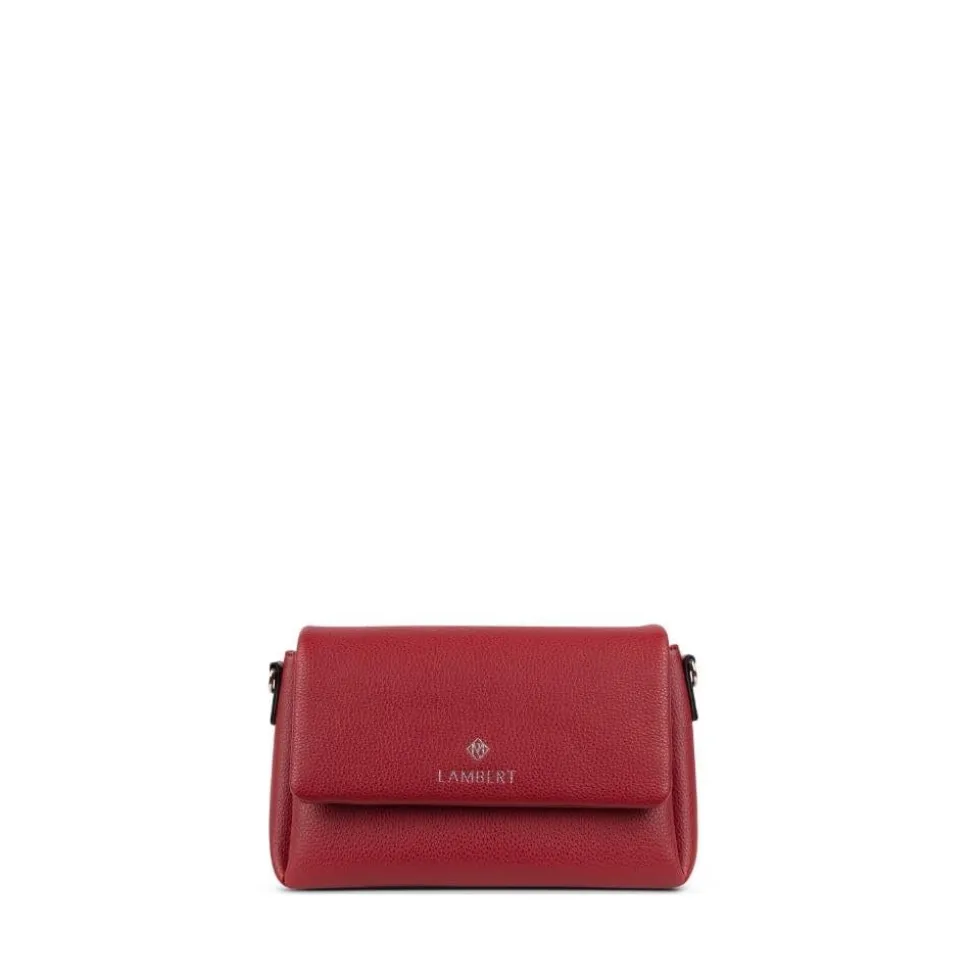 Le Judy - Sac à main bandoulière en cuir vegan rouge