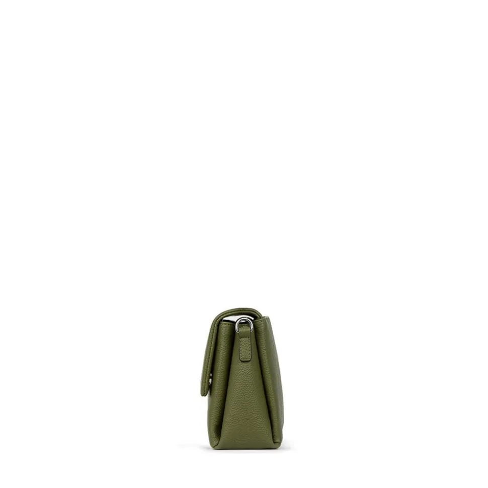 Le Judy - Sac à main bandoulière en cuir vegan olive