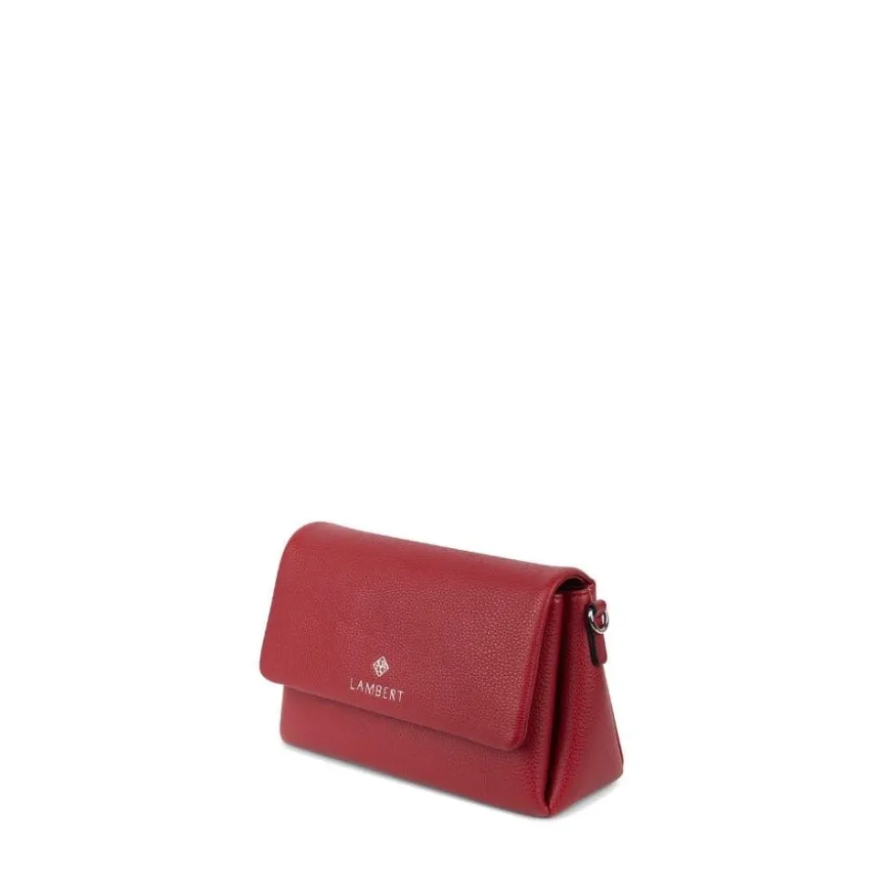 Le Judy - Sac à main bandoulière en cuir vegan rouge
