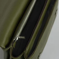 Le Judy - Sac à main bandoulière en cuir vegan olive