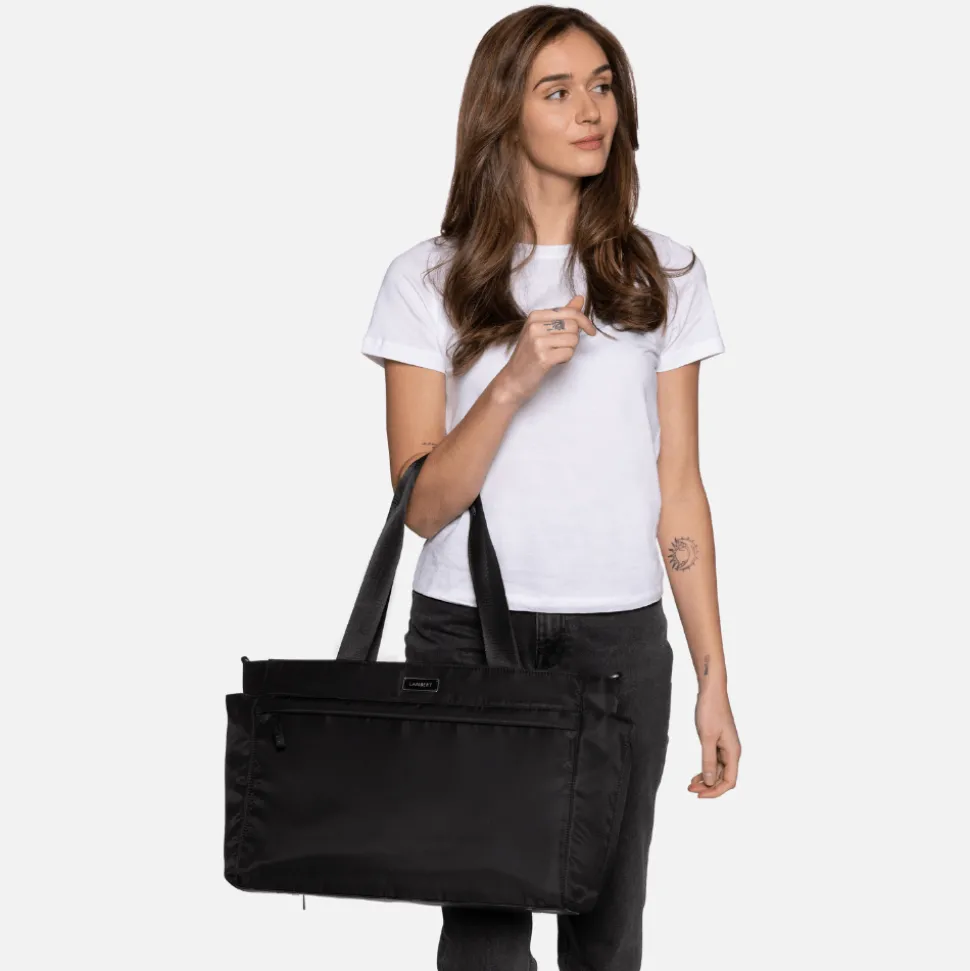 Le Julia - Sac à couches noir en nylon recyclé