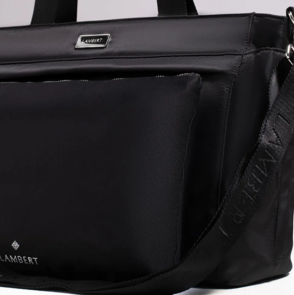 Le Julia - Sac à couches noir en nylon recyclé