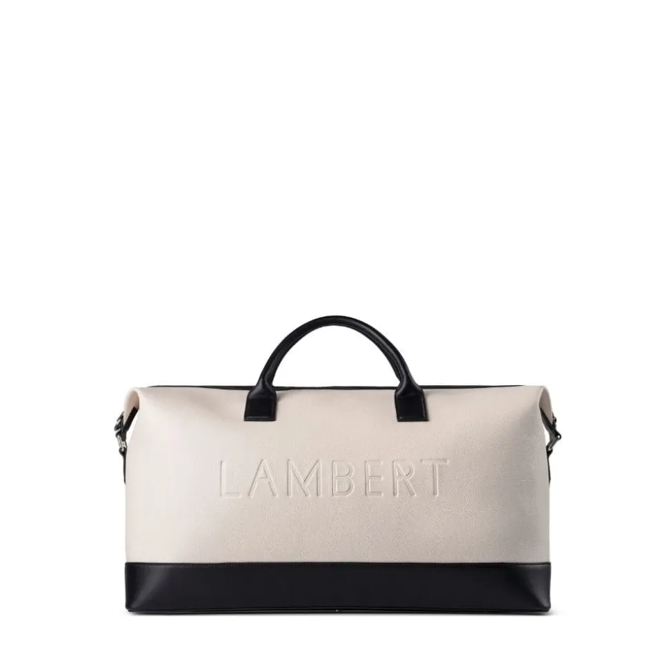 Le June - Sac de voyage fourre-tout en cuir vegan oyster mix