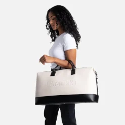 Le June - Sac de voyage fourre-tout en cuir vegan oyster mix