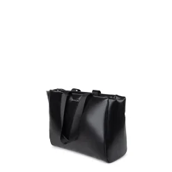 Le Kaia - Sac fourre-tout en cuir vegan noir recyclé