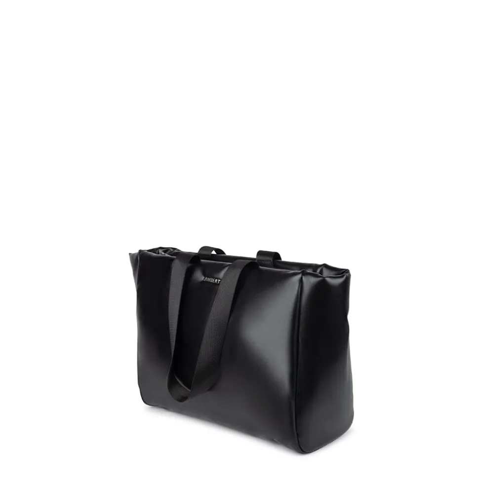 Le Kaia - Sac fourre-tout en cuir vegan noir recyclé