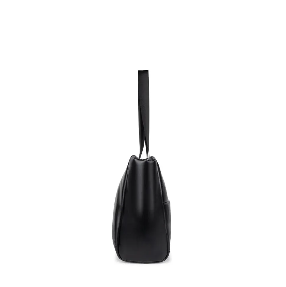 Le Kaia - Sac fourre-tout en cuir vegan noir recyclé