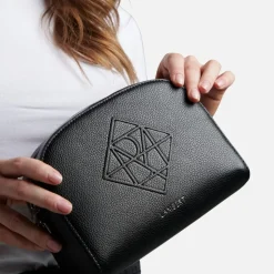Le Kayla - Sac à main bandoulière en cuir vegan noir