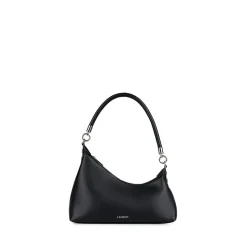 Le Kelsie - Sac à main asymétrique 2-en-1 en cuir vegan noir