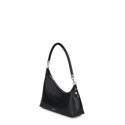 Le Kelsie - Sac à main asymétrique 2-en-1 en cuir vegan noir