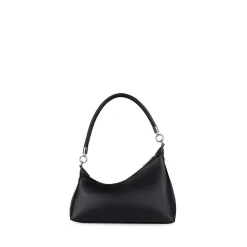 Le Kelsie - Sac à main asymétrique 2-en-1 en cuir vegan noir