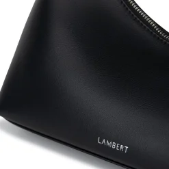 Le Kelsie - Sac à main asymétrique 2-en-1 en cuir vegan noir