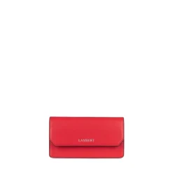 Le Layla - Portefeuille sur chaîne en cuir vegan cherry