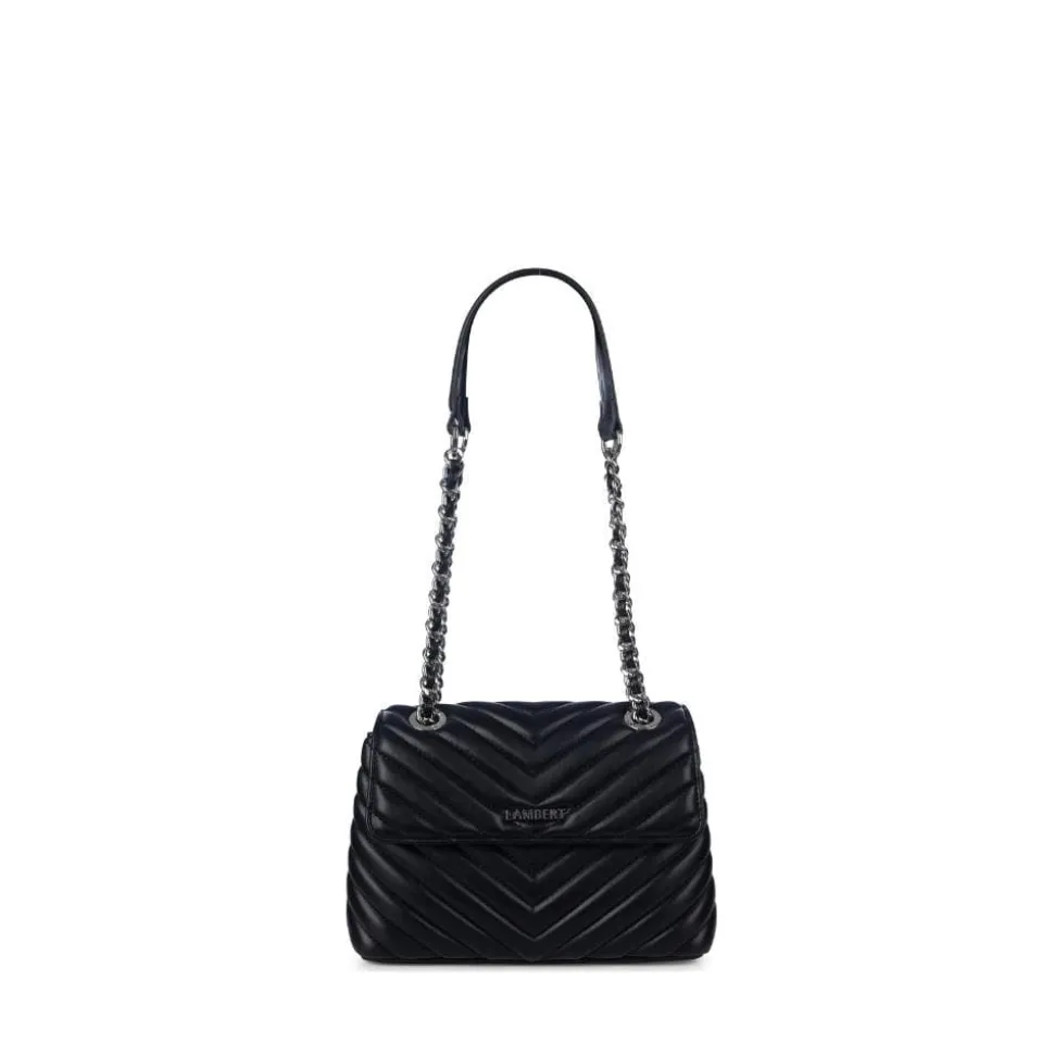 Le Madelyn - Sac à main 2-en-1 en cuir vegan noir