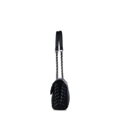 Le Madelyn - Sac à main 2-en-1 en cuir vegan noir