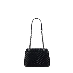 Le Madelyn - Sac à main 2-en-1 en cuir vegan noir