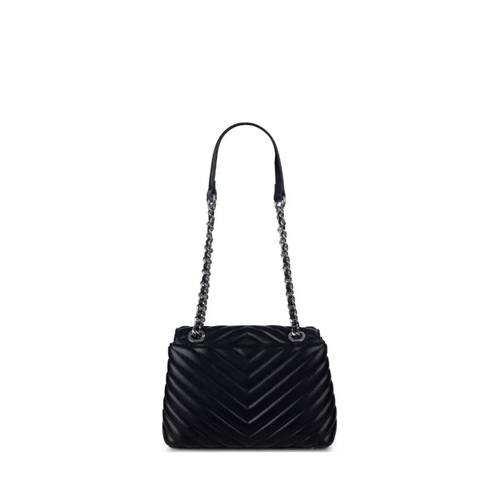 Le Madelyn - Sac à main 2-en-1 en cuir vegan noir