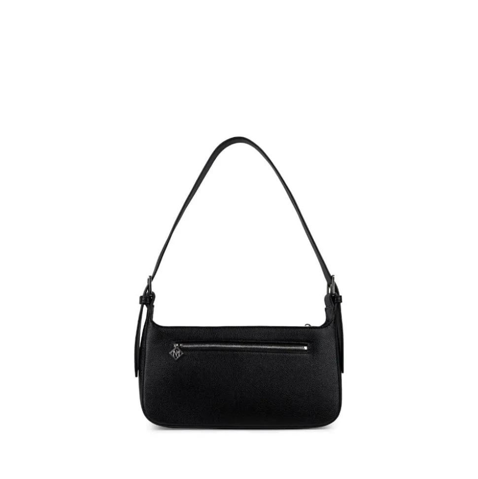 Le Madison - Sac à main en cuir vegan noir