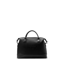Le Mae - Petit sac de voyage en cuir vegan noir