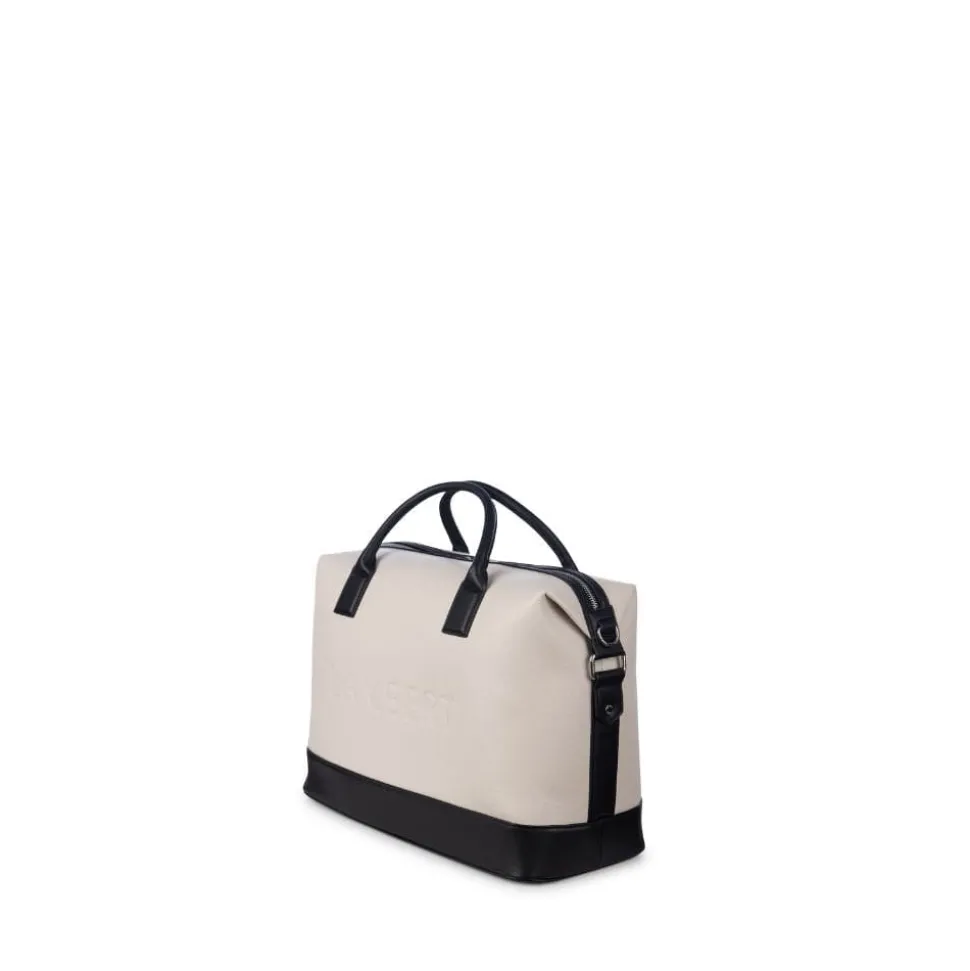 Le Mae - Petit sac de voyage en cuir vegan oyster