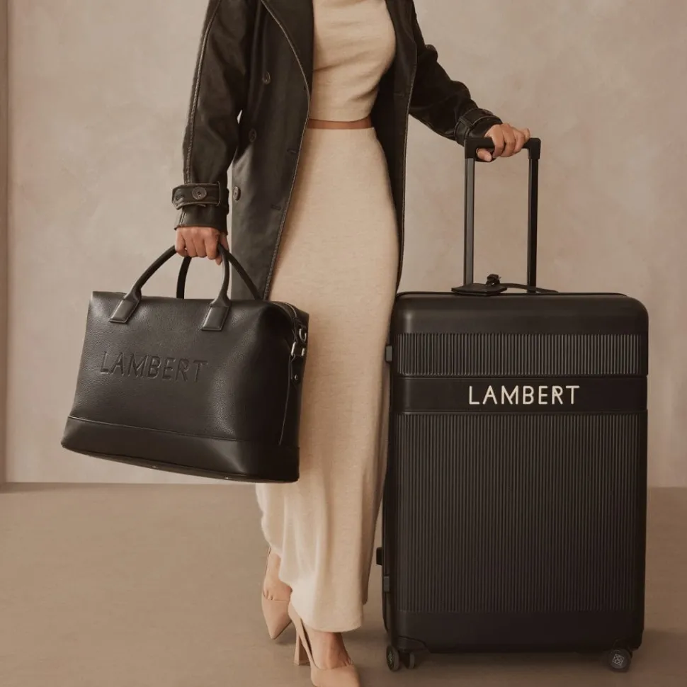 Le Mae - Petit sac de voyage en cuir vegan noir
