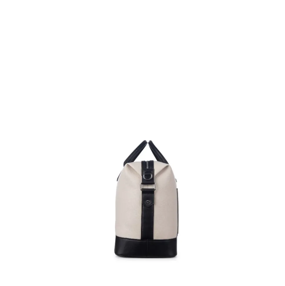 Le Mae - Petit sac de voyage en cuir vegan oyster