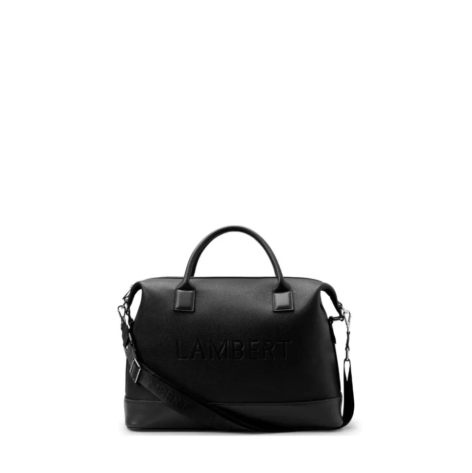 Le Mae - Petit sac de voyage en cuir vegan noir