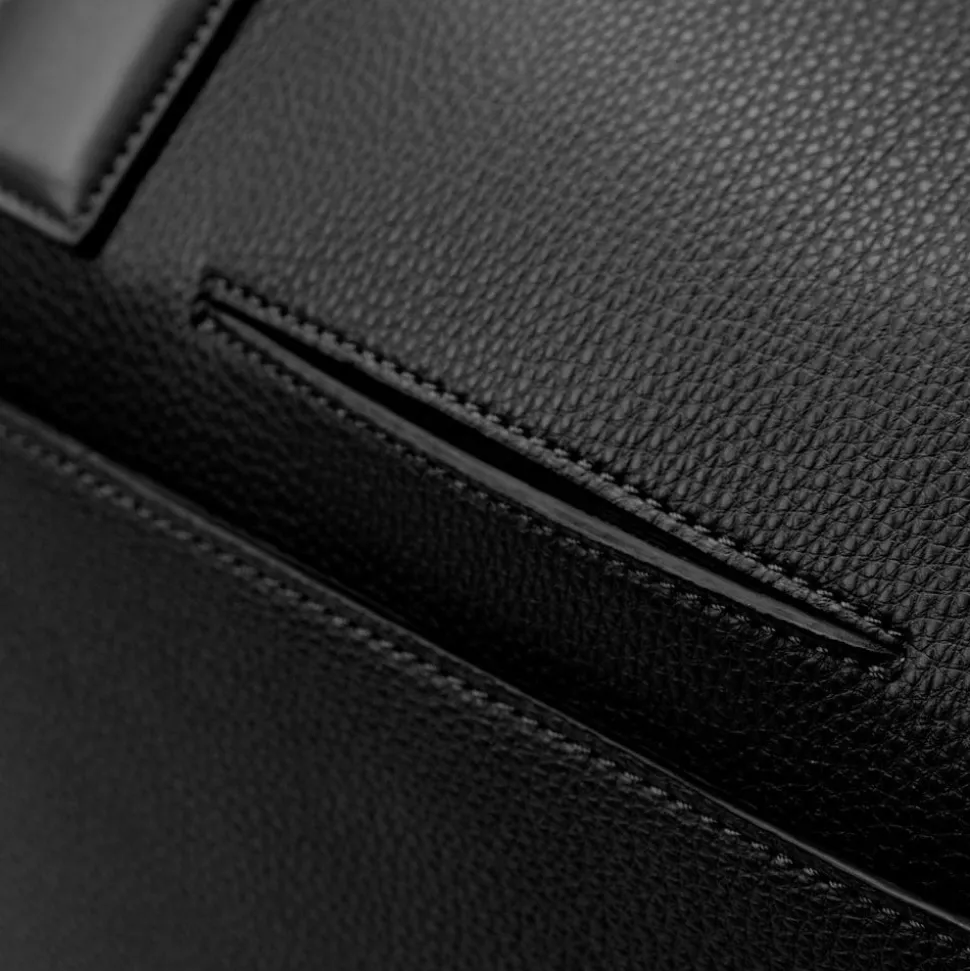 Le Mae - Petit sac de voyage en cuir vegan noir