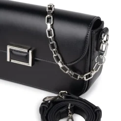 Le Maeve - Sac à main 2-en-1 en cuir vegan noir