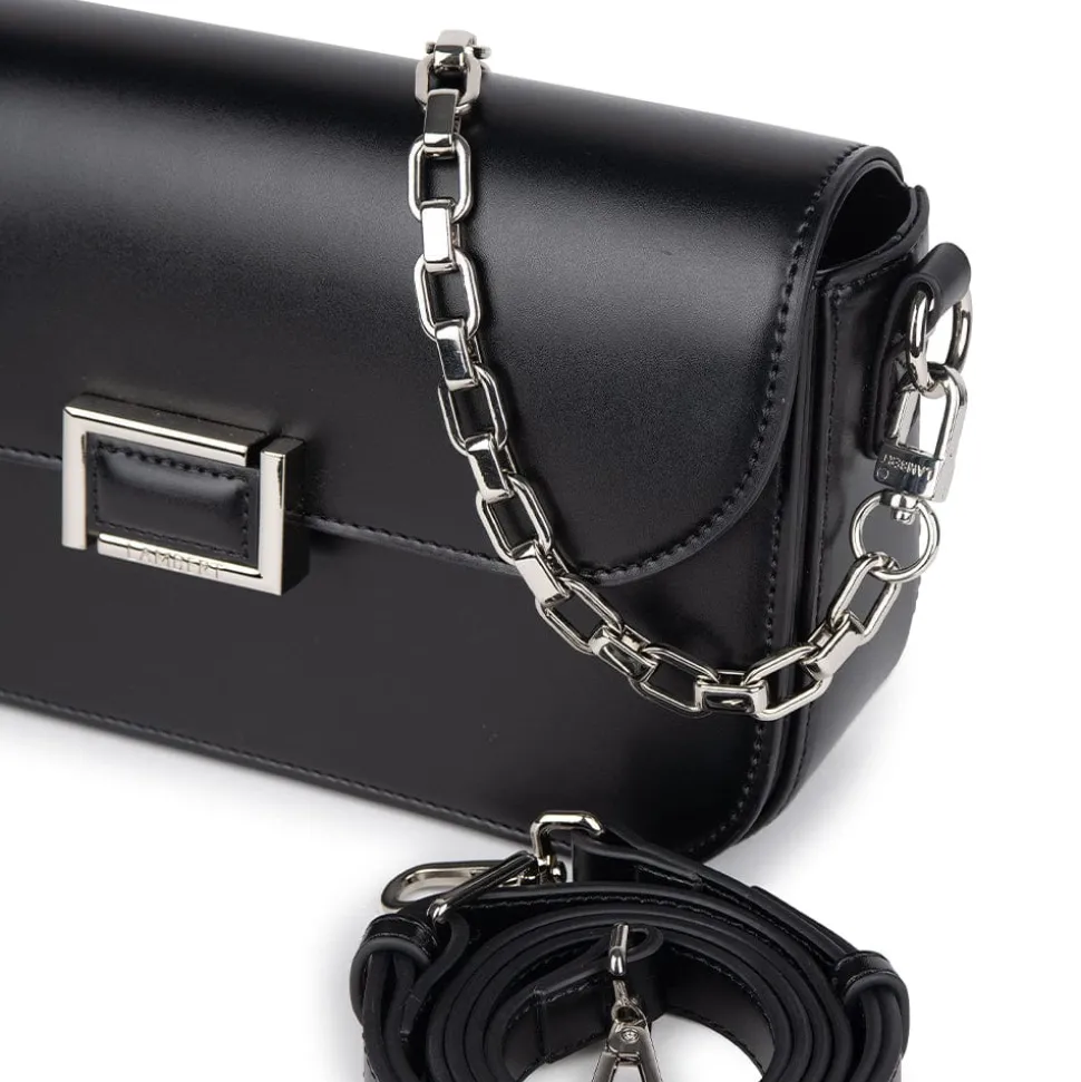Le Maeve - Sac à main 2-en-1 en cuir vegan noir