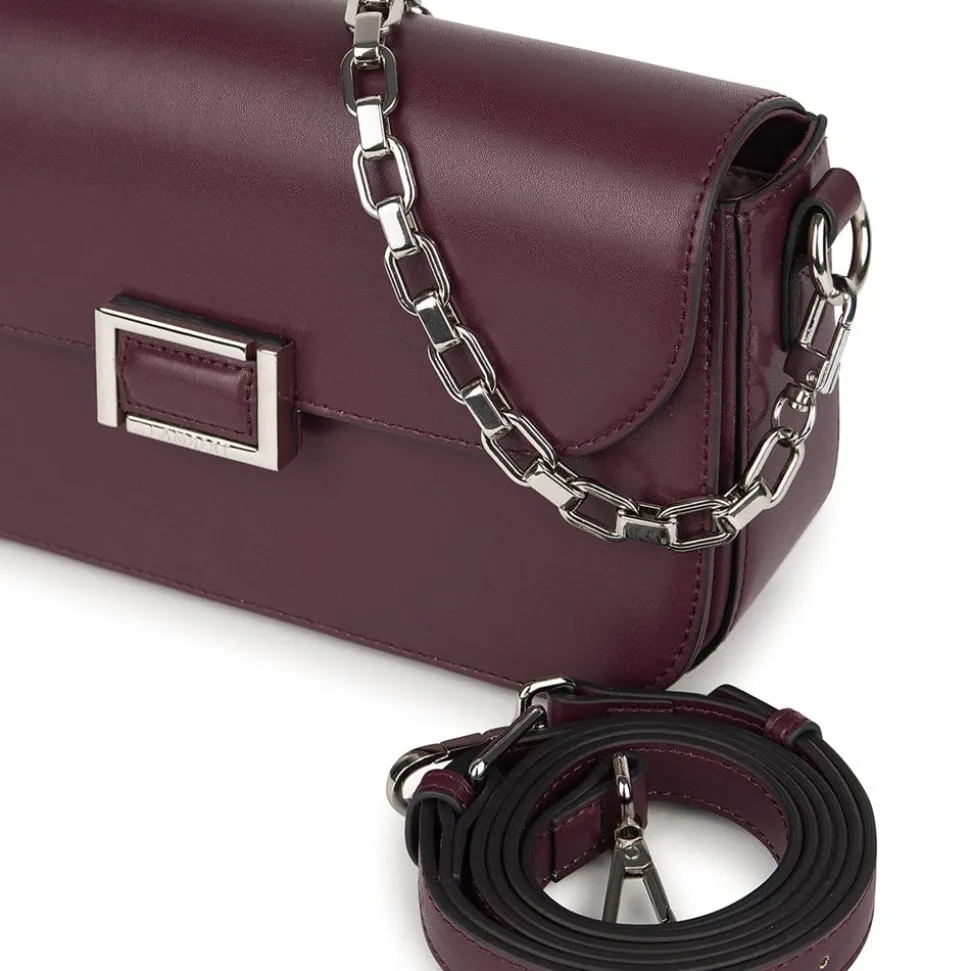 Le Maeve - Sac à main 2-en-1 en cuir vegan cabernet