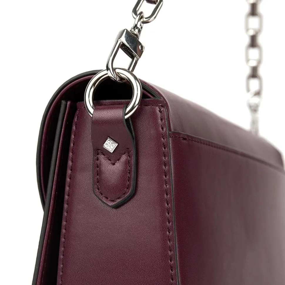 Le Maeve - Sac à main 2-en-1 en cuir vegan cabernet
