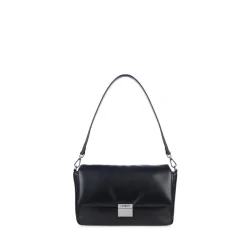 Le Mallow - Sac à main 2-en-1 en cuir vegan noir