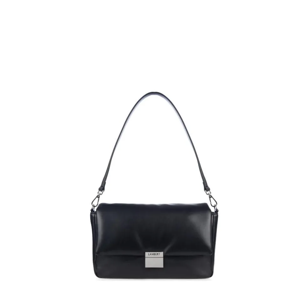 Le Mallow - Sac à main 2-en-1 en cuir vegan noir